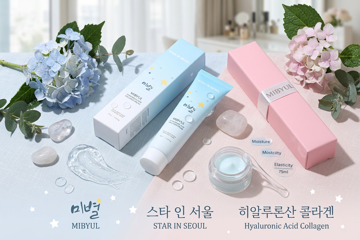 Say Goodbye to Inner Dryness! 💧 The Ultimate Hydration & Elasticity Savior: MIBYUL Hyaluronic Acid Collagen Moisture Cream 💙