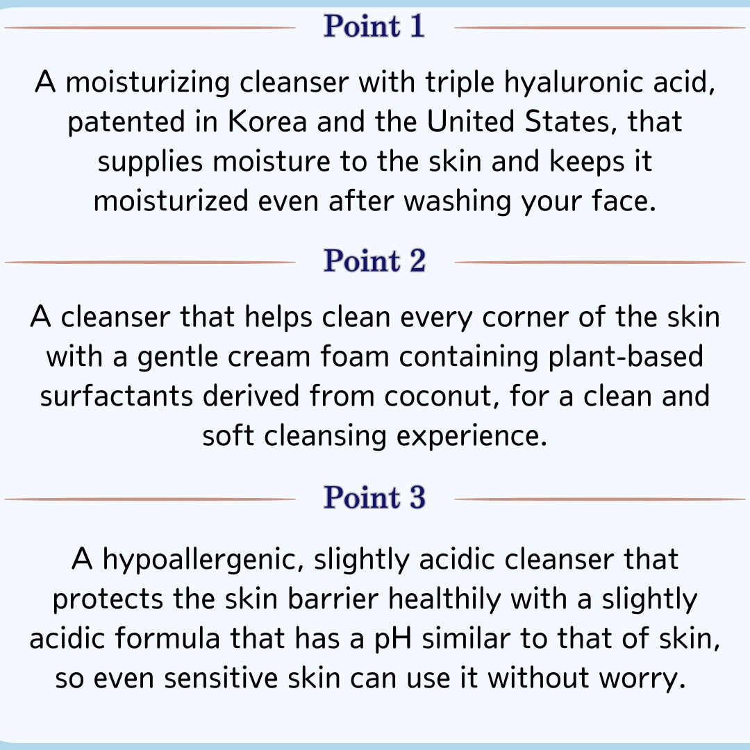 MIBYUL HYALURONIC ACID CLEANSING FOAM