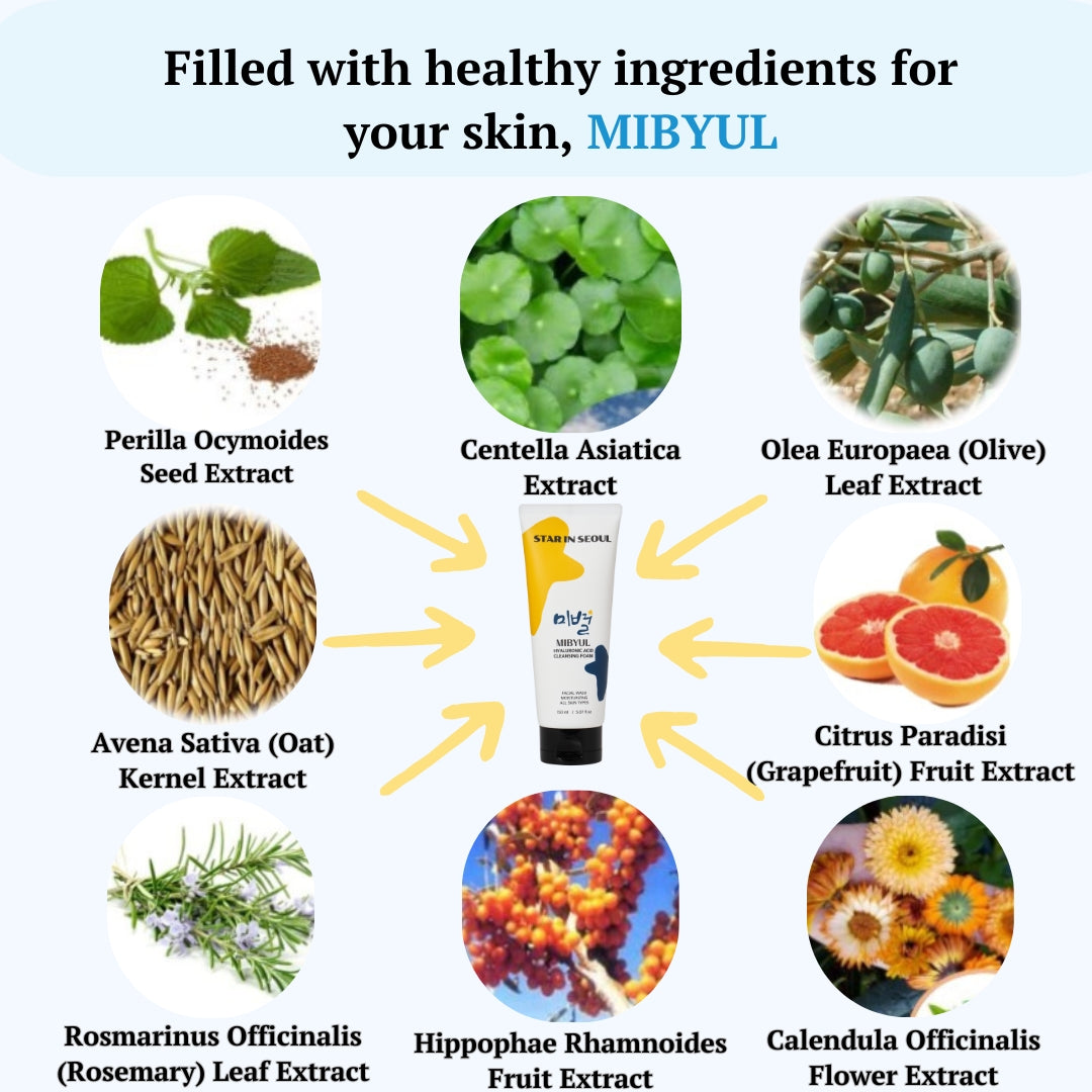 MIBYUL HYALURONIC ACID CLEANSING FOAM