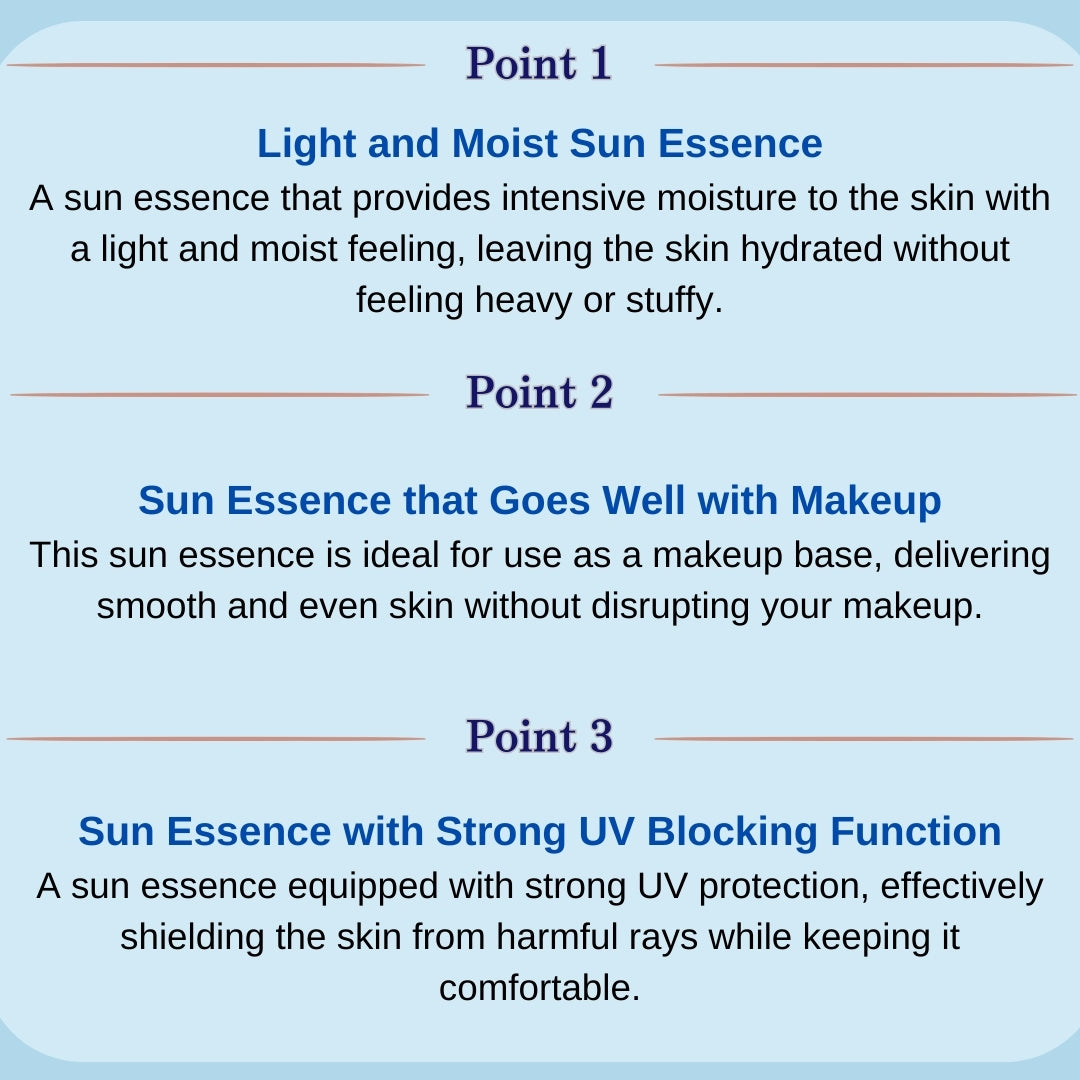 MIBYUL HYALURONIC ACID MOISTURE SUN ESSENCE