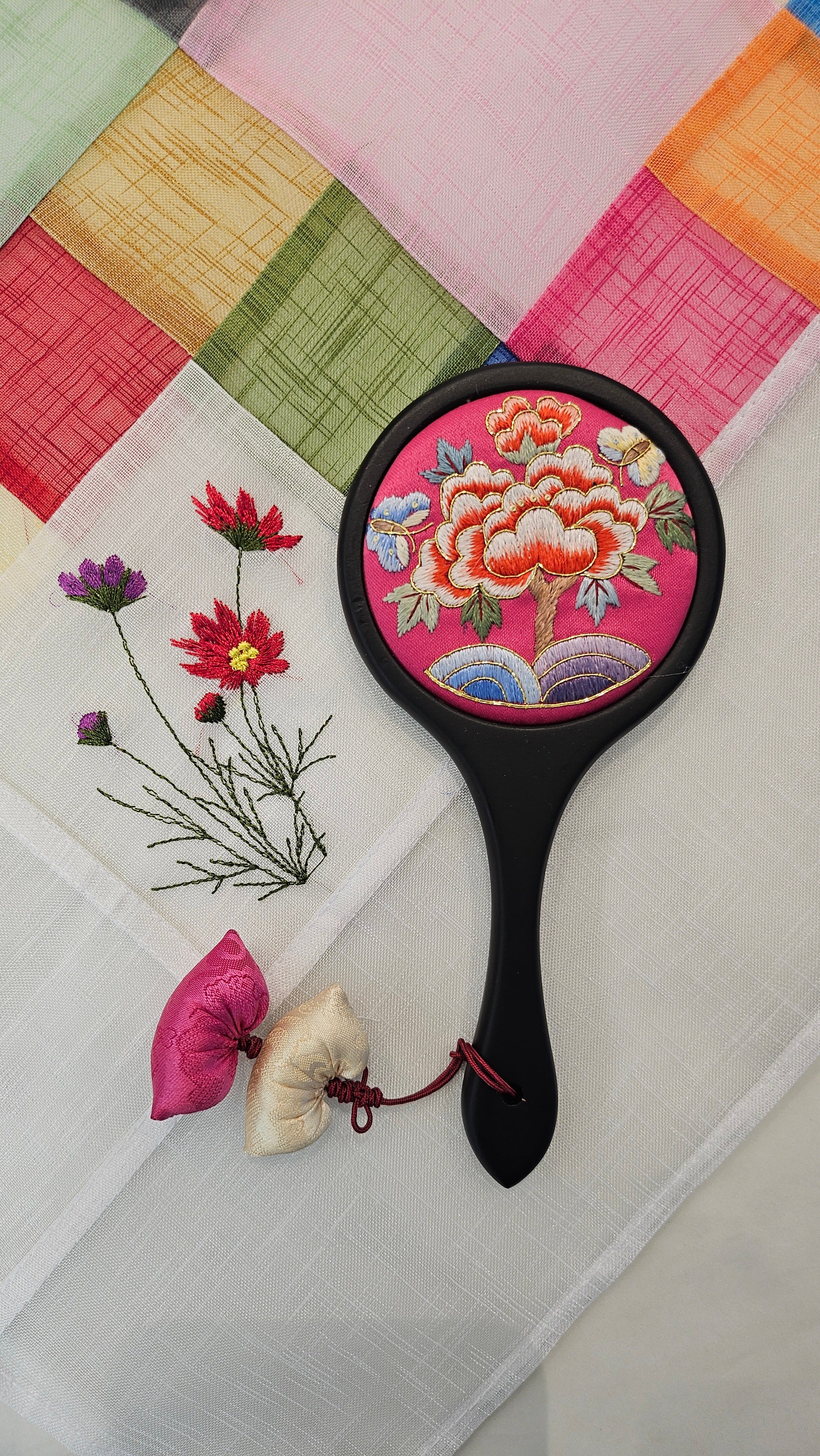 Korean Traditional Art Hand Mirror