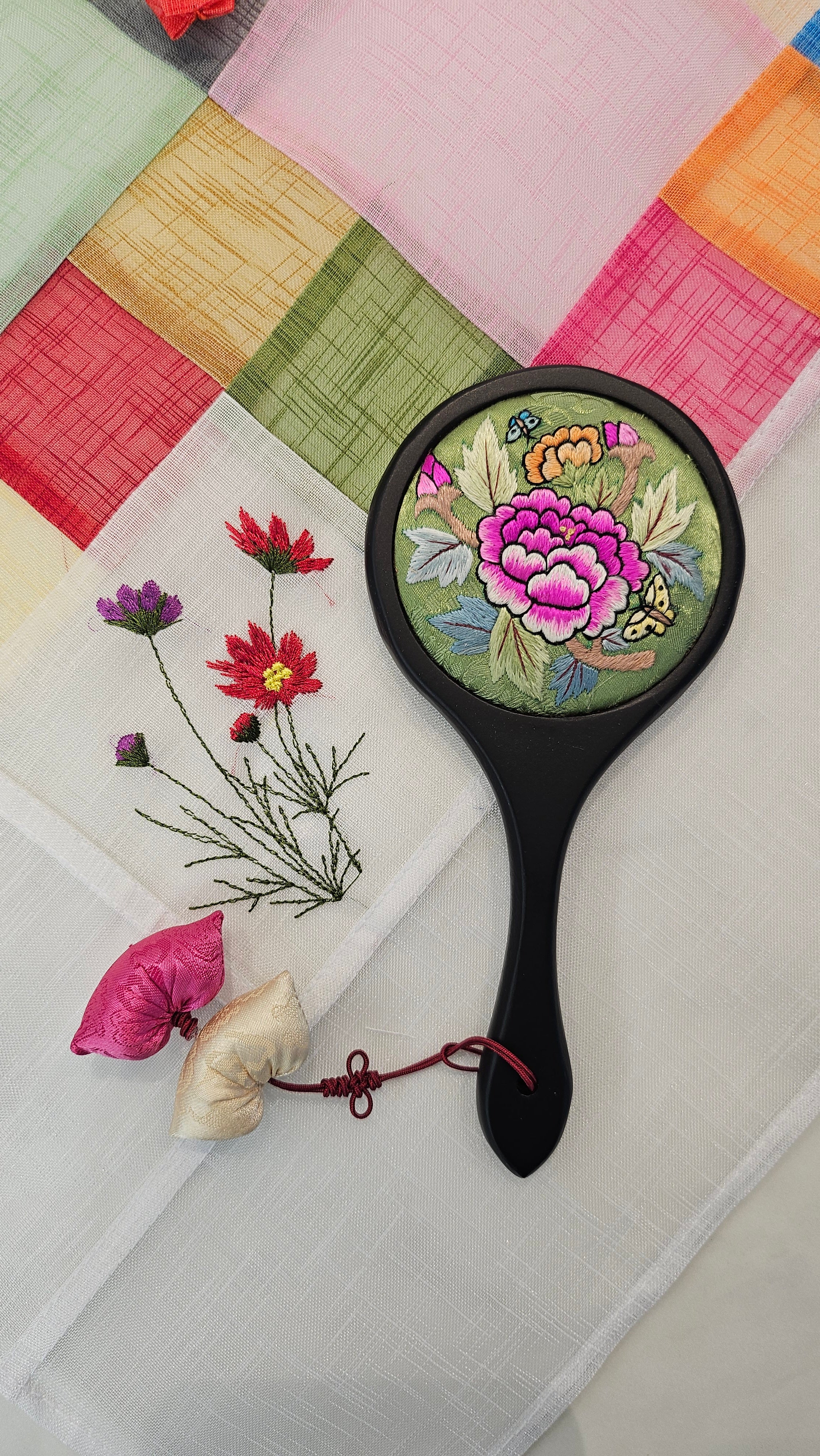 Korean Traditional Art Hand Mirror