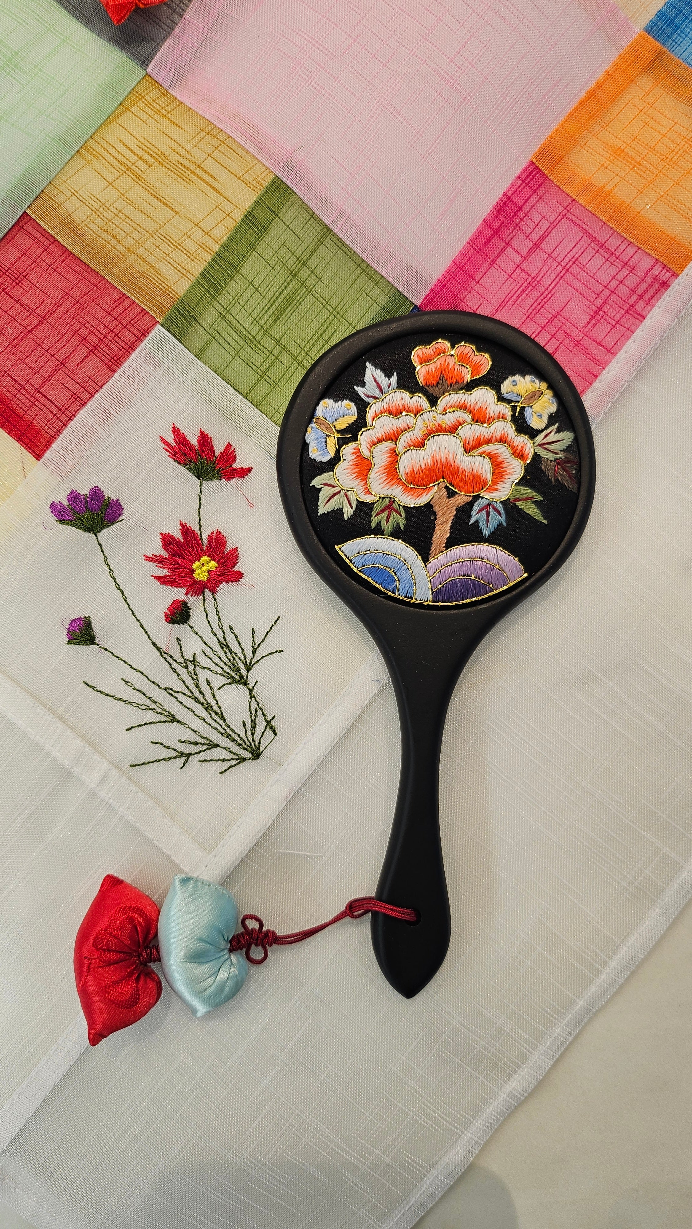 Korean Traditional Art Hand Mirror