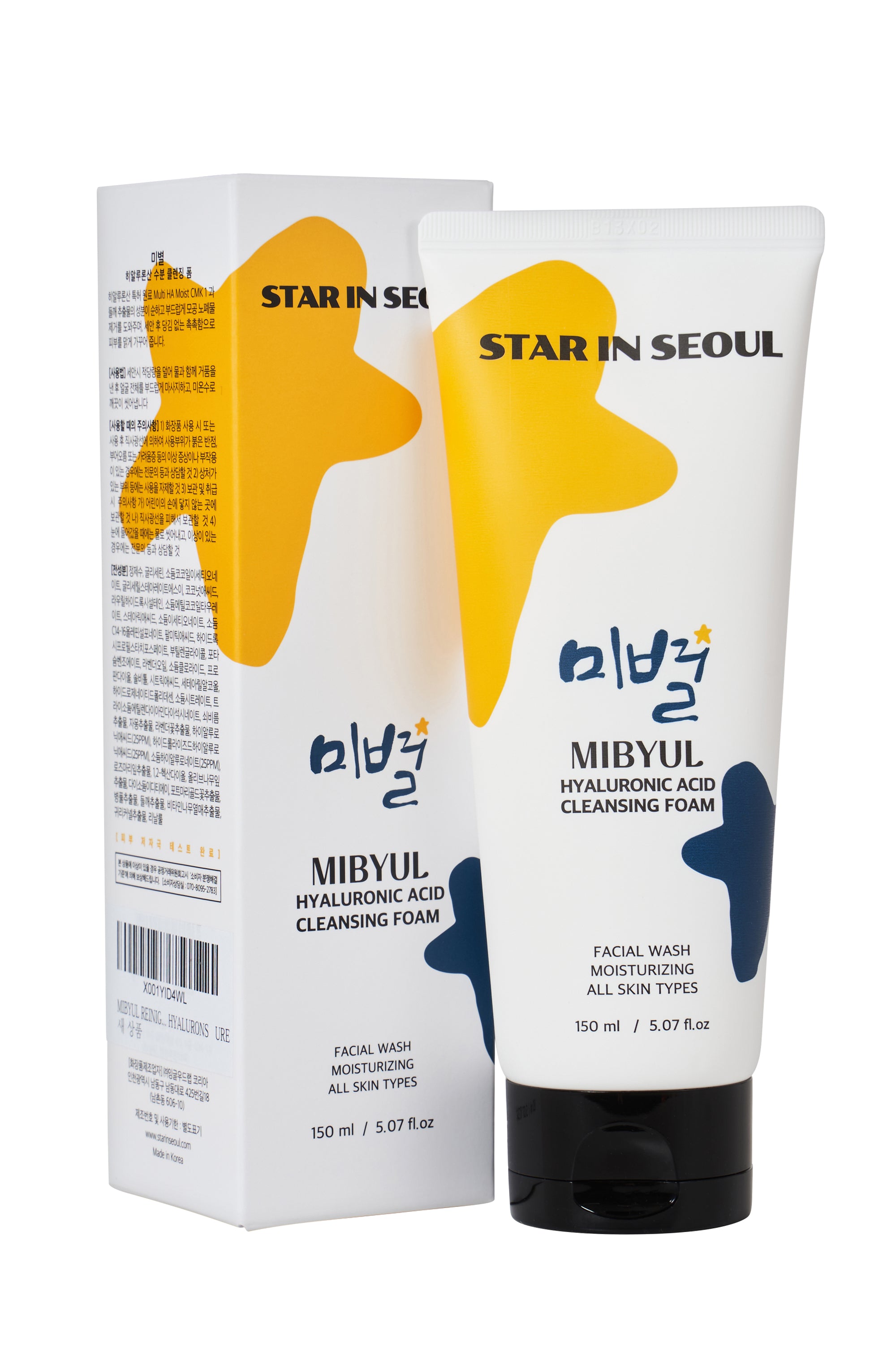 MIBYUL HYALURONIC ACID CLEANSING FOAM