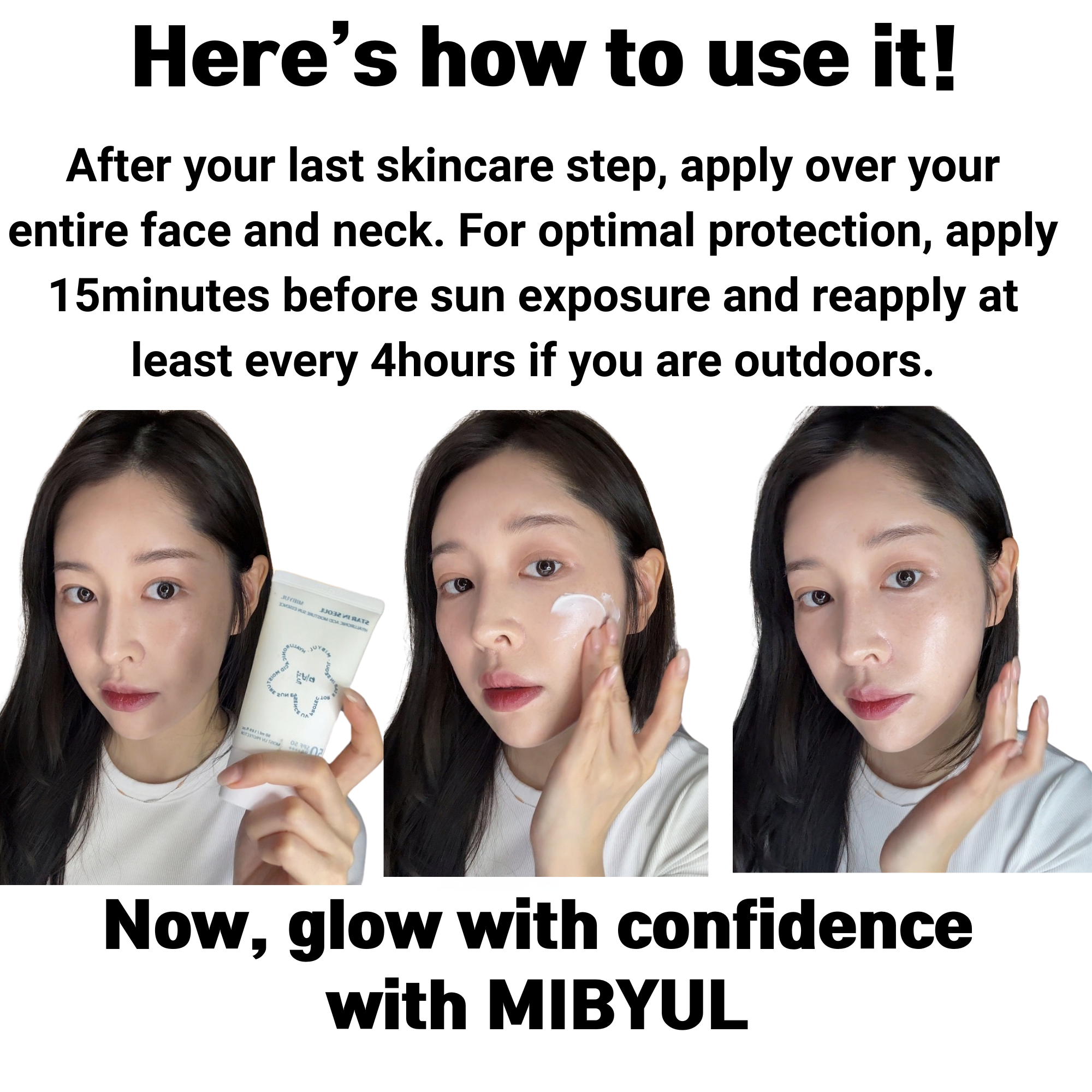 MIBYUL HYALURONIC ACID MOISTURE SUN ESSENCE